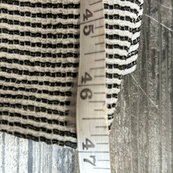 JustFab Womens Midi Dress Size L  Nautical Fisherman Stripe Drawstring Front - Picture 10 of 10